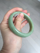 Load image into Gallery viewer, 56.4mm certified 100% Natural green/yellow nephrite Hetian Jade bangle HF79-8445
