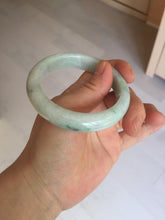 Load image into Gallery viewer, 54.6mm 100% natural sunny green/white/purple jadeite jade bangle BN43
