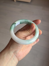 Load image into Gallery viewer, 56.7mm certified 100% natural type A sunny green/white jadeite jade bangle BK71-5217
