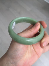 Load image into Gallery viewer, 56.4mm certified 100% Natural green/yellow nephrite Hetian Jade bangle HF79-8445
