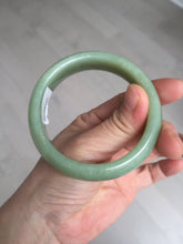 Load image into Gallery viewer, 56.4mm certified 100% Natural green/yellow nephrite Hetian Jade bangle HF79-8445
