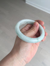 Load image into Gallery viewer, 54.6mm 100% natural sunny green/white/purple jadeite jade bangle BN43
