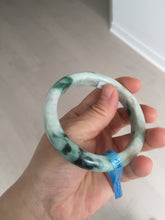 Load image into Gallery viewer, 59mm 100% natural Type A sunny green purple jadeite jade bangle BM74
