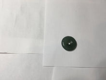 Load image into Gallery viewer, 14.4mm Type A 100% Natural icy watery dark green gray (老油青) with dark green/black flying flowers dainty Jadeite Jade Safety Guardian Button donuts pendant PA163

