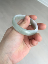 Load image into Gallery viewer, 51.5mm certified Type A 100% Natural icy watery dark green light purple oval Jadeite Jade bangle Y167-3704
