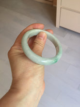 Load image into Gallery viewer, 52.8mm Certificated sunny green/white jadeite jade bangle BN42
