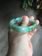 Load image into Gallery viewer, 55mm Certified type A 100% Natural sunny green yellow brown oval Jadeite bangle AD114-6635
