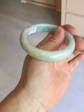 Load image into Gallery viewer, 52.8mm Certificated sunny green/white jadeite jade bangle BN42
