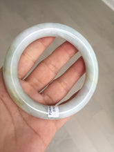 Load image into Gallery viewer, 58.5mm certified Type A 100% Natural light green yellow purple chubby round cut Jadeite Jade bangle Y168-3701
