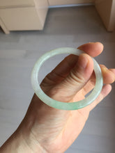 Load image into Gallery viewer, 50mm certified  100% natural Type A icy watery sunny green/purple/gary oval jadeite jade bangle PA158-2886
