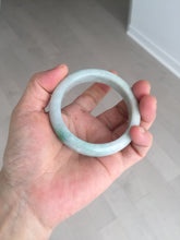 Load image into Gallery viewer, 52.8mm Certificated sunny green/white jadeite jade bangle BN42
