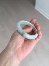 Load image into Gallery viewer, 52.8mm Certificated sunny green/white jadeite jade bangle BN42
