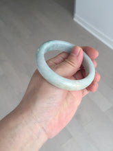 Load image into Gallery viewer, 52.8mm Certificated sunny green/white jadeite jade bangle BN42
