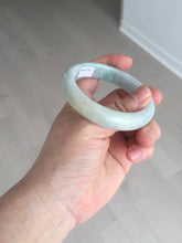 Load image into Gallery viewer, 52.8mm Certificated sunny green/white jadeite jade bangle BN42
