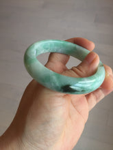 Load image into Gallery viewer, 卖了 53mm 100% natural certified sunny green/dark green jadeite jade bangle BK80-5244
