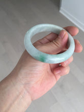 Load image into Gallery viewer, 52.8mm Certificated sunny green/white jadeite jade bangle BN42
