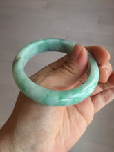 Load image into Gallery viewer, 卖了 53mm 100% natural certified sunny green/dark green jadeite jade bangle BK80-5244
