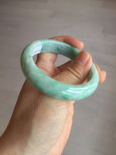 Load image into Gallery viewer, 卖了 53mm 100% natural certified sunny green/dark green jadeite jade bangle BK80-5244
