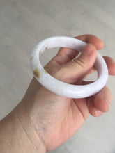 Load image into Gallery viewer, 58mm certified 100% natural Type A light purple yellow white (Whispers of Autumn) jadeite jade bangle PB70-9034
