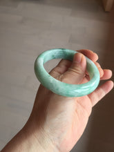 Load image into Gallery viewer, 卖了 53mm 100% natural certified sunny green/dark green jadeite jade bangle BK80-5244
