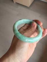 Load image into Gallery viewer, 卖了 53mm 100% natural certified sunny green/dark green jadeite jade bangle BK80-5244
