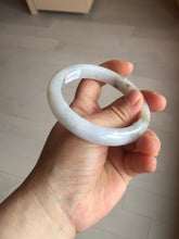 Load image into Gallery viewer, 57mm Certified Type A 100% Natural icy watery white Jadeite Jade bangle BM77-7067
