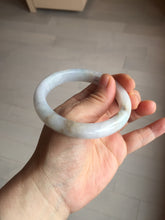 Load image into Gallery viewer, 57mm Certified Type A 100% Natural icy watery white Jadeite Jade bangle BM77-7067
