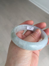 Load image into Gallery viewer, 56mm Certified Type A 100% Natural icy watery light green purple jadeite Jade bangle BK124-3398
