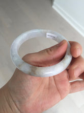 Load image into Gallery viewer, 57mm Certified Type A 100% Natural icy watery white Jadeite Jade bangle BM77-7067
