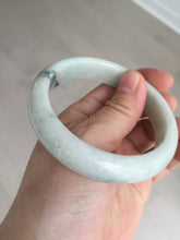 Load image into Gallery viewer, 56.8mm certified Type A 100% Natural sunny green light green Jadeite Jade bangle D140-4008
