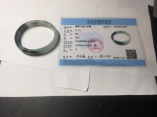 Load image into Gallery viewer, 47mm Certified Type A 100% Natural dark green Jadeite Jade oval bangle AH93-4483
