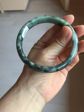Load image into Gallery viewer, 64.5mm Certified Type A 100% Natural sunny green dark green gray black Jadeite bangle PD143-6237
