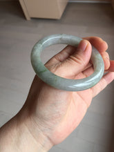 Load image into Gallery viewer, 53mm 100% natural certified dark green/gray jadeite jade bangle BM53-8655
