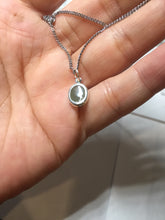 Load image into Gallery viewer, 7x6mm 100% natural type A icy watery light green dainty Jadeite Jade pendant PA165
