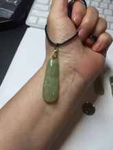 Load image into Gallery viewer, 100% Natural type A green/yellow Jadeite Jade bamboo pendant group F158
