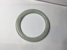 Load image into Gallery viewer, 58.9mm certified 100% natural type A icy watery light green white round cut jadeite jade bangle BS83-(1099)
