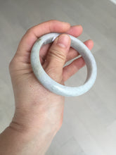 Load image into Gallery viewer, 56.5mm certified Type A 100% Natural purple white Jadeite Jade bangle D138-4044
