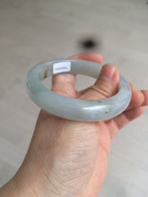 Load image into Gallery viewer, 55.9mm Certified Type A 100% Natural Icy watery white/gray/clear Jadeite Jade bangle BG20-5830
