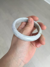 Load image into Gallery viewer, 56.5mm certified Type A 100% Natural purple white Jadeite Jade bangle D138-4044
