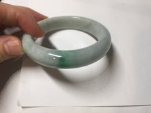 Load image into Gallery viewer, 52.8mm Certificated sunny green/white jadeite jade bangle BN42
