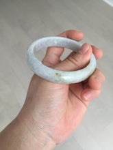 Load image into Gallery viewer, 56.5mm certified Type A 100% Natural purple white Jadeite Jade bangle D138-4044
