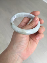 Load image into Gallery viewer, 56.5mm certified Type A 100% Natural purple white Jadeite Jade bangle D138-4044
