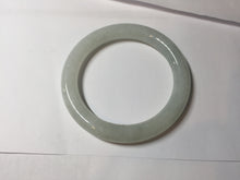 Load image into Gallery viewer, 57.7mm certified 100% natural type A icy watery light green white round cut jadeite jade bangle BS84-(1100)
