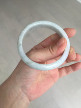 Load image into Gallery viewer, 56.5mm certified Type A 100% Natural purple white Jadeite Jade bangle D138-4044
