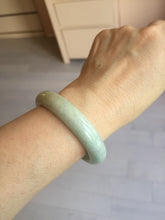 Load image into Gallery viewer, 52.8mm Certificated sunny green/white jadeite jade bangle BN42
