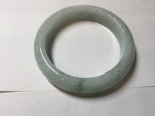 Load image into Gallery viewer, 54.6mm 100% natural sunny green/white/purple jadeite jade bangle BN43
