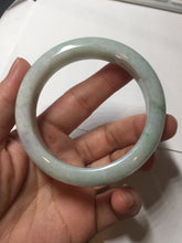 Load image into Gallery viewer, 54.6mm 100% natural sunny green/white/purple jadeite jade bangle BN43
