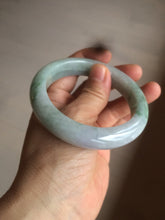 Load image into Gallery viewer, 57.5mm certified 100% natural type A light green/purple chubby jadeite jade bangle BF29-4028
