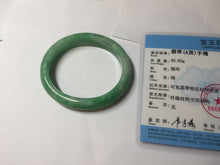 Load image into Gallery viewer, 49mm certified 100% natural Type A sunny green jadeite jade bangle BS85-9901
