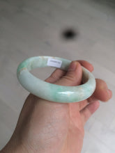 Load image into Gallery viewer, 54.7mm 100% natural Type A sunny green/brown/white jadeite jade bangle R95-3317
